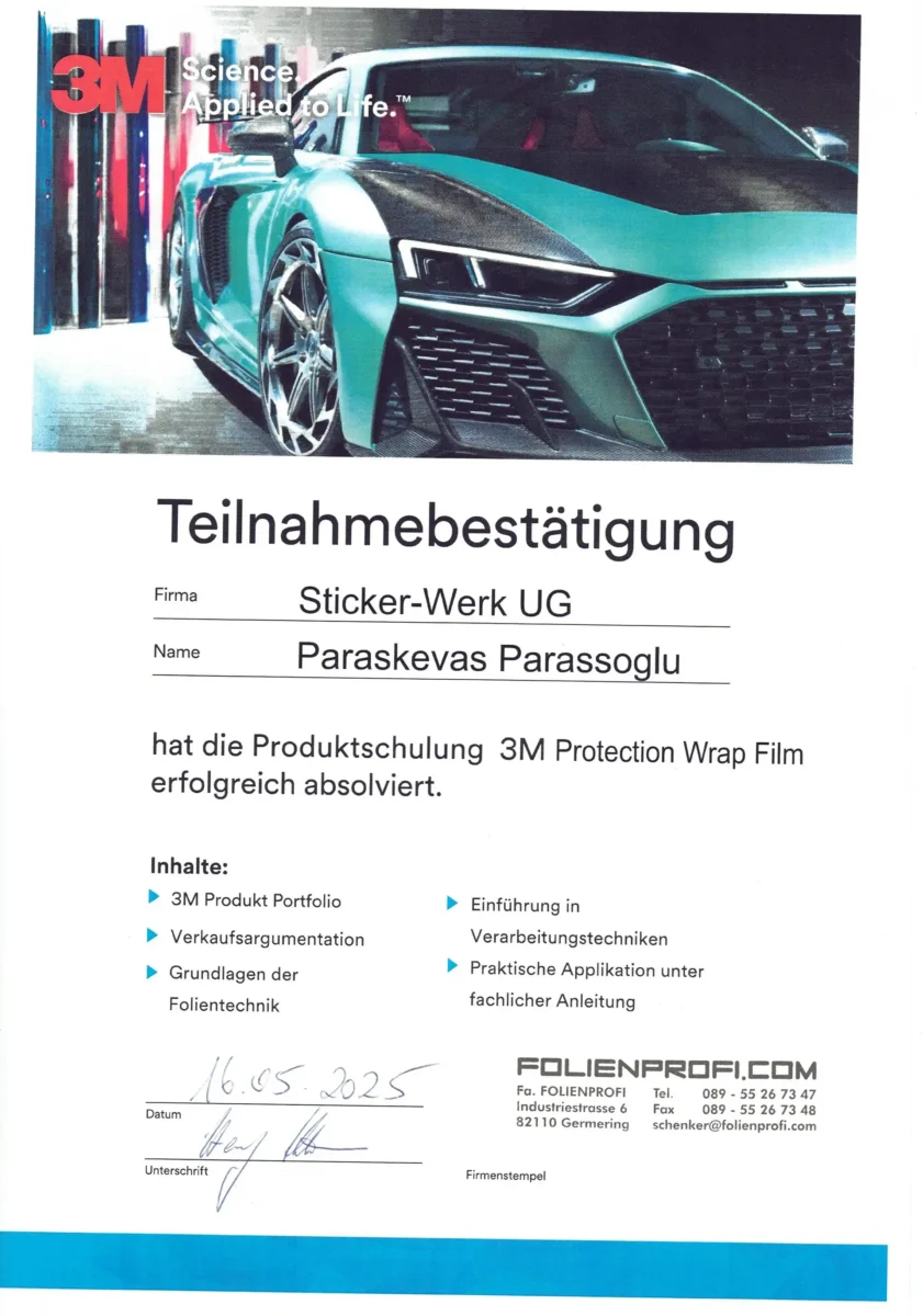 3M Protection Wrap Film Produktschulung