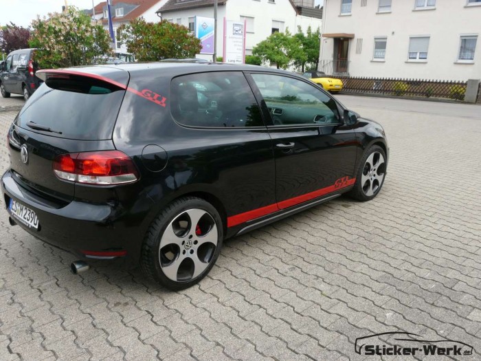 VW Golf 6 GTI Dekorfolierung für Pforzheim und Ulm