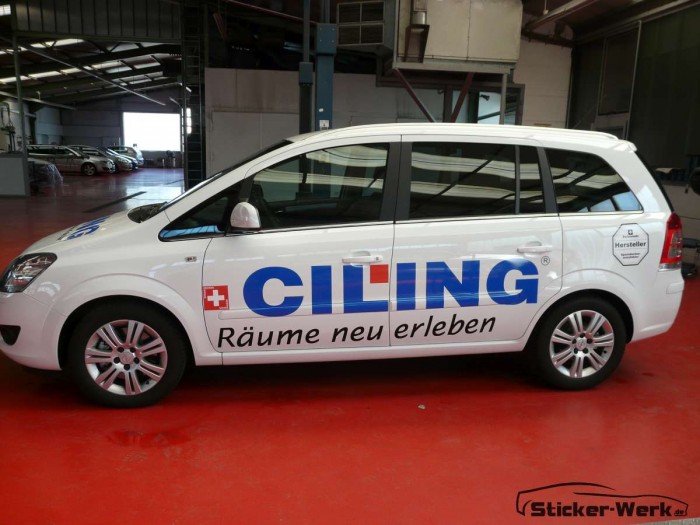 Opel Zafira Beschriftung